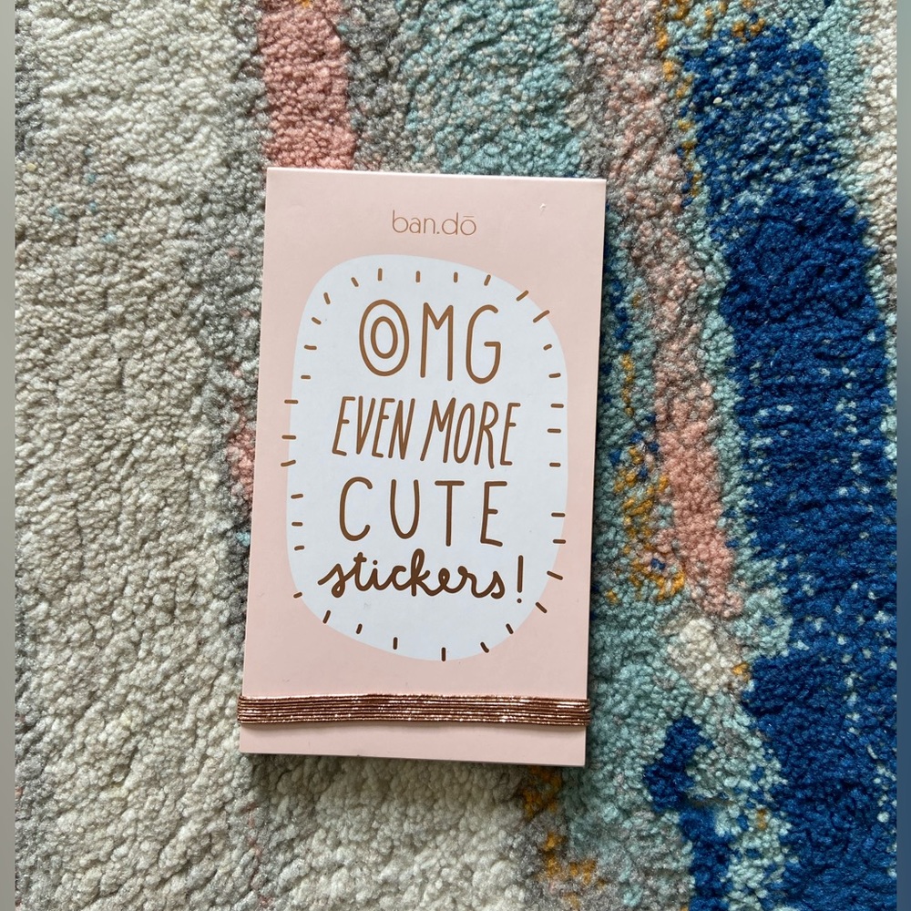 COPY - NWOT PINK ROSE GOLD AGENDA / PLANNING STICKER BOOK
